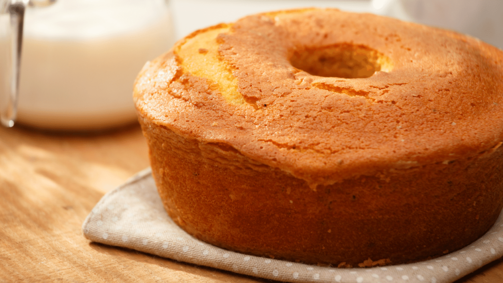 Imagem do bolo de fubá feito na airfryer